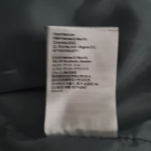 H&M Kids Diagonal Zip Lined Long Sleeve Moto Jacket Ash Gray Girls Size 12-13Y - Picture 10 of 13